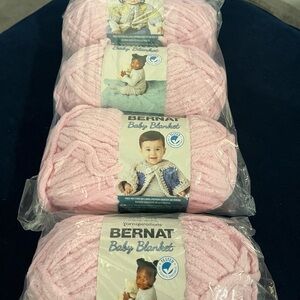 Baby Blanket Yarn - baby pink qty 4
